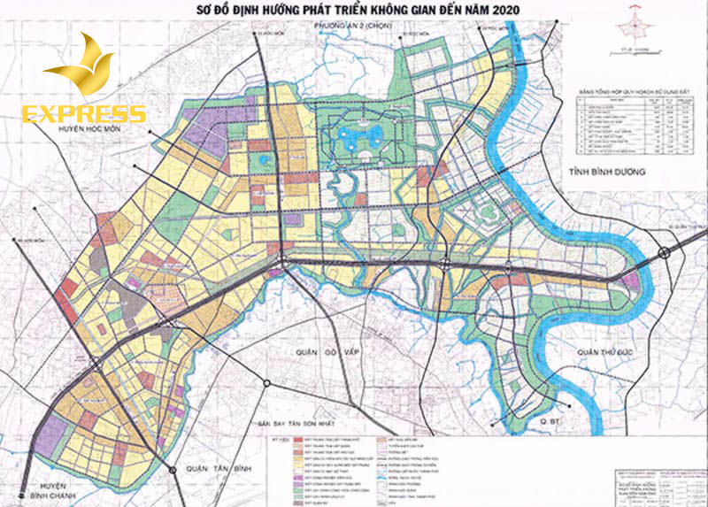 Bản đồ quy hoạch quận 7 hệ thống giao thông hạ tầng