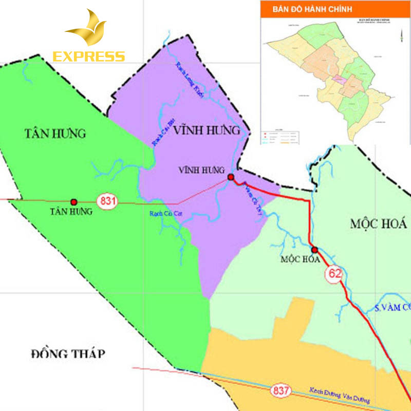 Thông tin giới thiệu tổng quát của huyện Vĩnh Hưng, tỉnh Long An