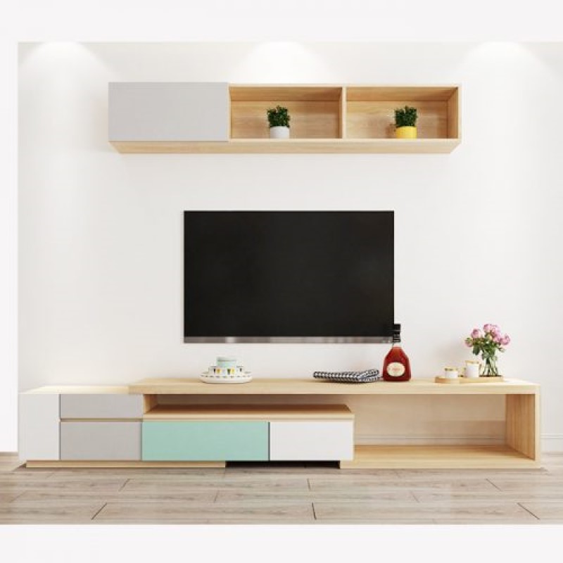 Bạn có thể trang trí kệ ti vi theo sở thích của mình.