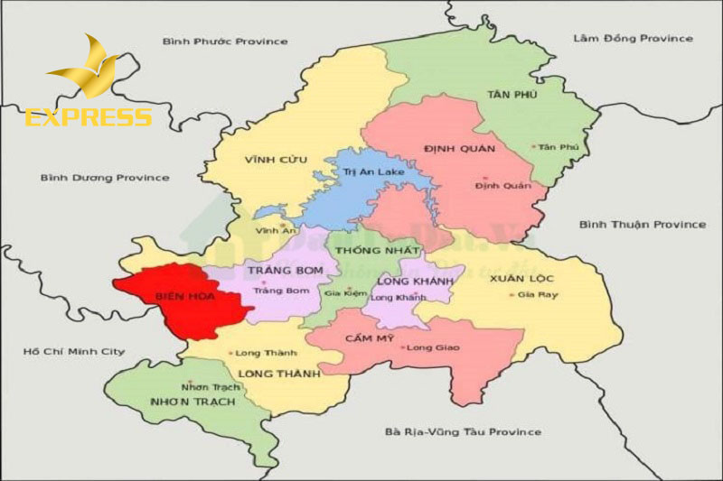 Bản đồ hành chính Đồng Nai