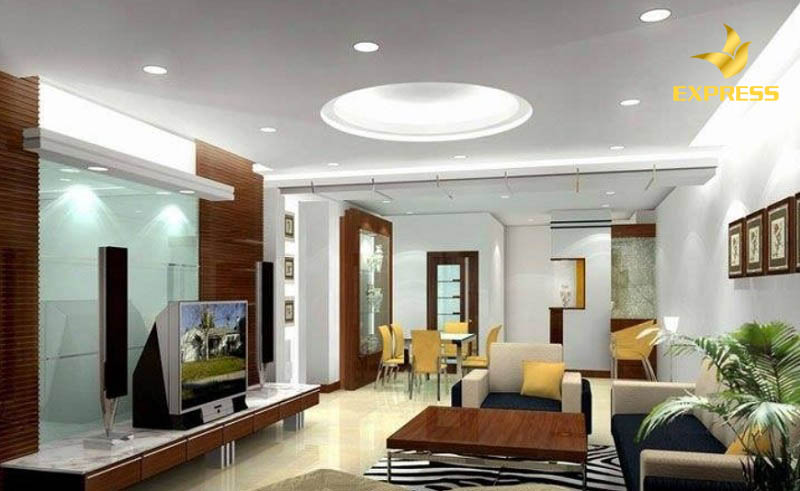 Đèn trang trí phòng khách đơn giản