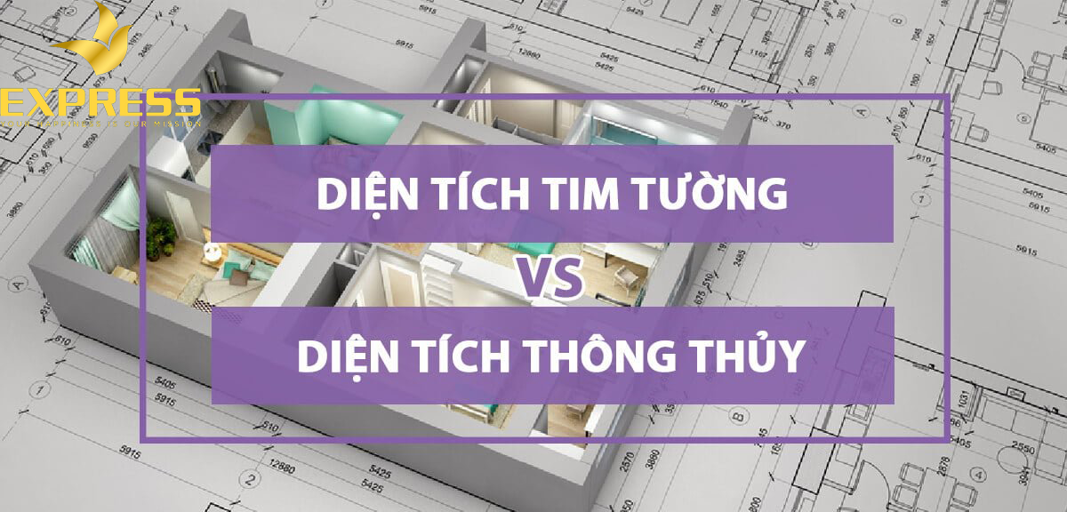 Phân biệt diện tích tim tường và diện tích thông thủy