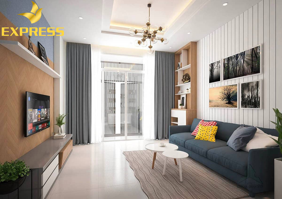 Cách trang trí phòng khách nhà ống