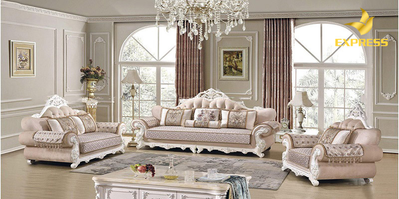 Mẫu sofa phòng khách tân cổ điển
