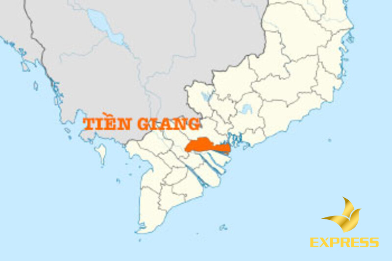 Tỉnh tiền Giang cách thành phố Hồ Chí Minh chỉ 70km, giáp ranh nhiều tỉnh miền tây, Đông Nam Bộ