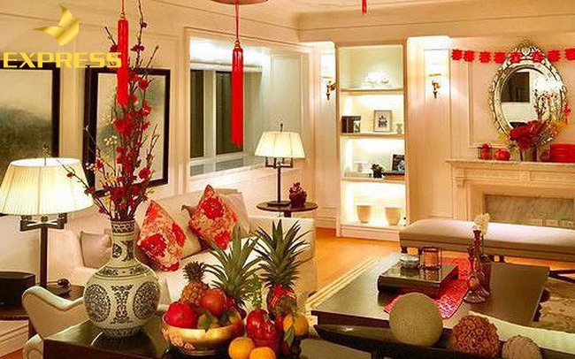 Trang trí tường nhà ngày Tết