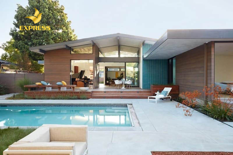 Biệt thự có hồ bơi tạo được sự tinh tế và sang trọng cho không gian sử dụng của gia chủ