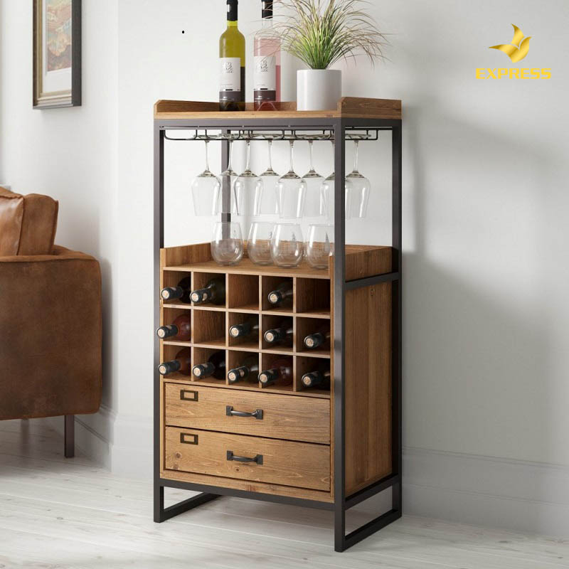Các mẫu tủ rượu gỗ phổ biến
