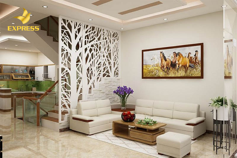 Vách ngăn nên đảm bảo yếu tố về màu sắc