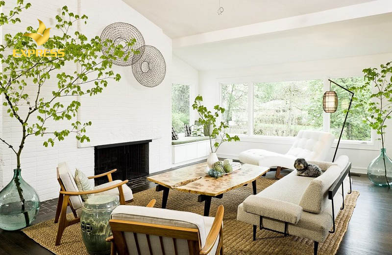 Cây xanh giúp mang lại cảm giác thư thái cho gia đình