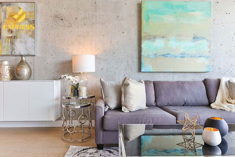 Ô trang trí tường phòng khách ở hai bên tivi