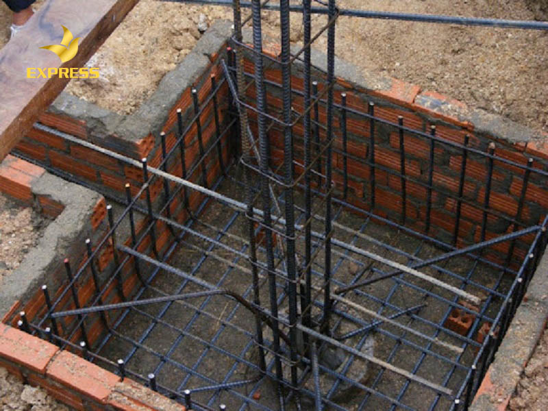 Đài móng giúp cân bằng bề mặt và diện tích nền