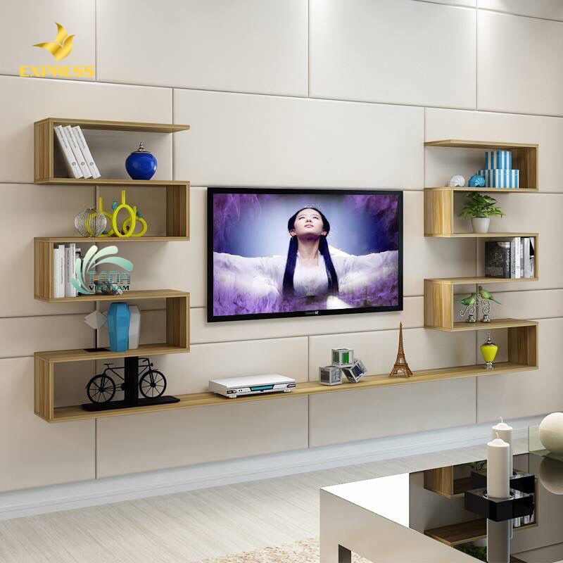 Kệ gỗ treo tường mang đến sự tinh tế