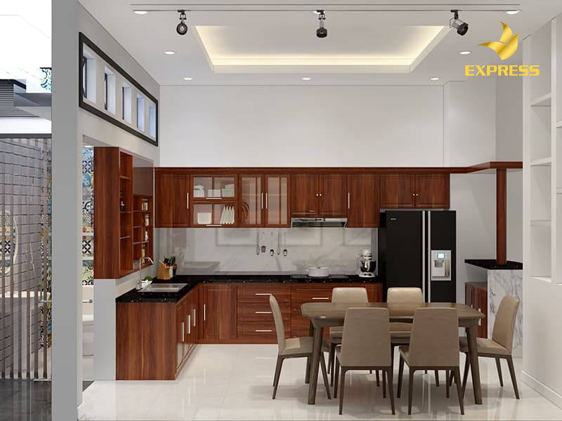 Nguyên tắc 2: hình dạng phòng bếp