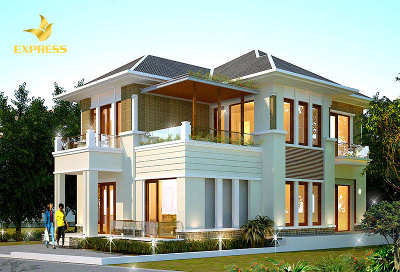 Nhiều người lựa chọn phương án tự mua đất và thiết kế biệt thự nhà mình.