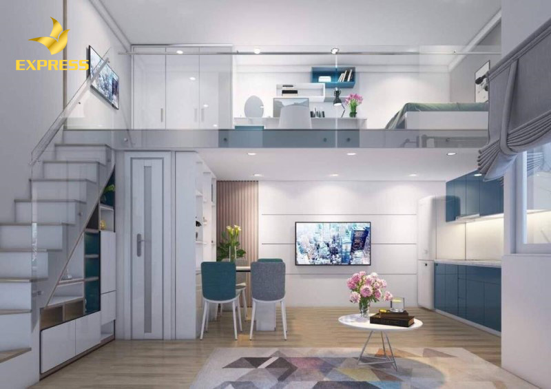 Rất nhiều căn hộ gác lửng có thiết kế độc đáo, sáng tạo.