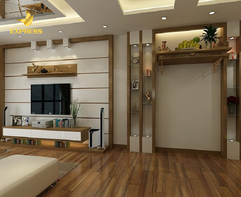 Tham khảo mẫu bàn thờ chung cư treo tường đẹp