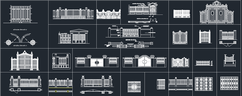 Tìm hiểu thế nào là file cad cổng biệt thự