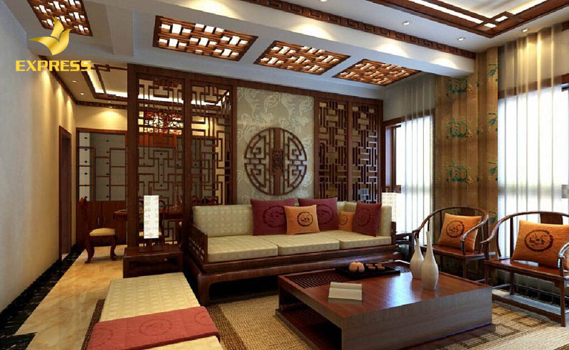 Vách ngăn làm bằng gỗ tự nhiên