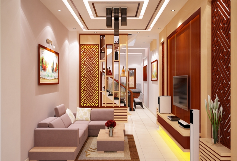 Vách ngăn làm từ gỗ công nghiệp