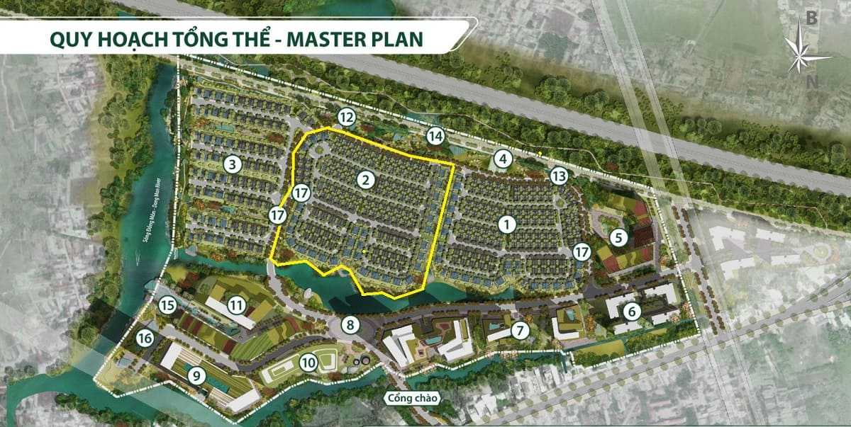  Mặt bằng xây dựng tổng thể phân khu thấp tầng JD Junction 2