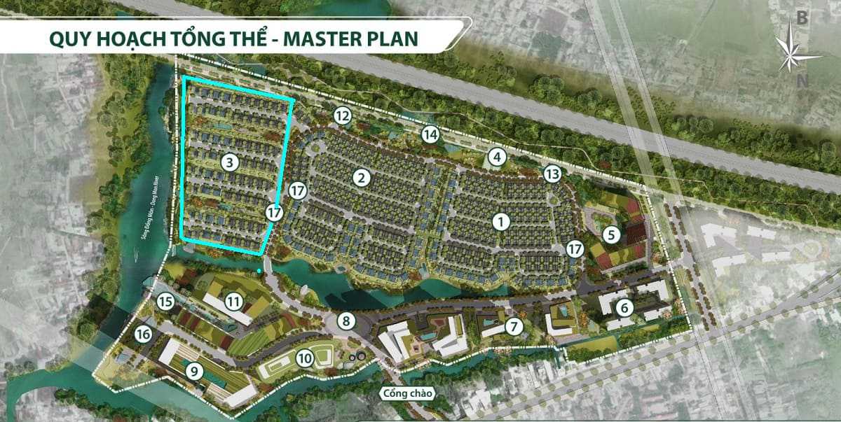 Mặt bằng xây dựng tổng thể phân khu thấp tầng JD Junction 3