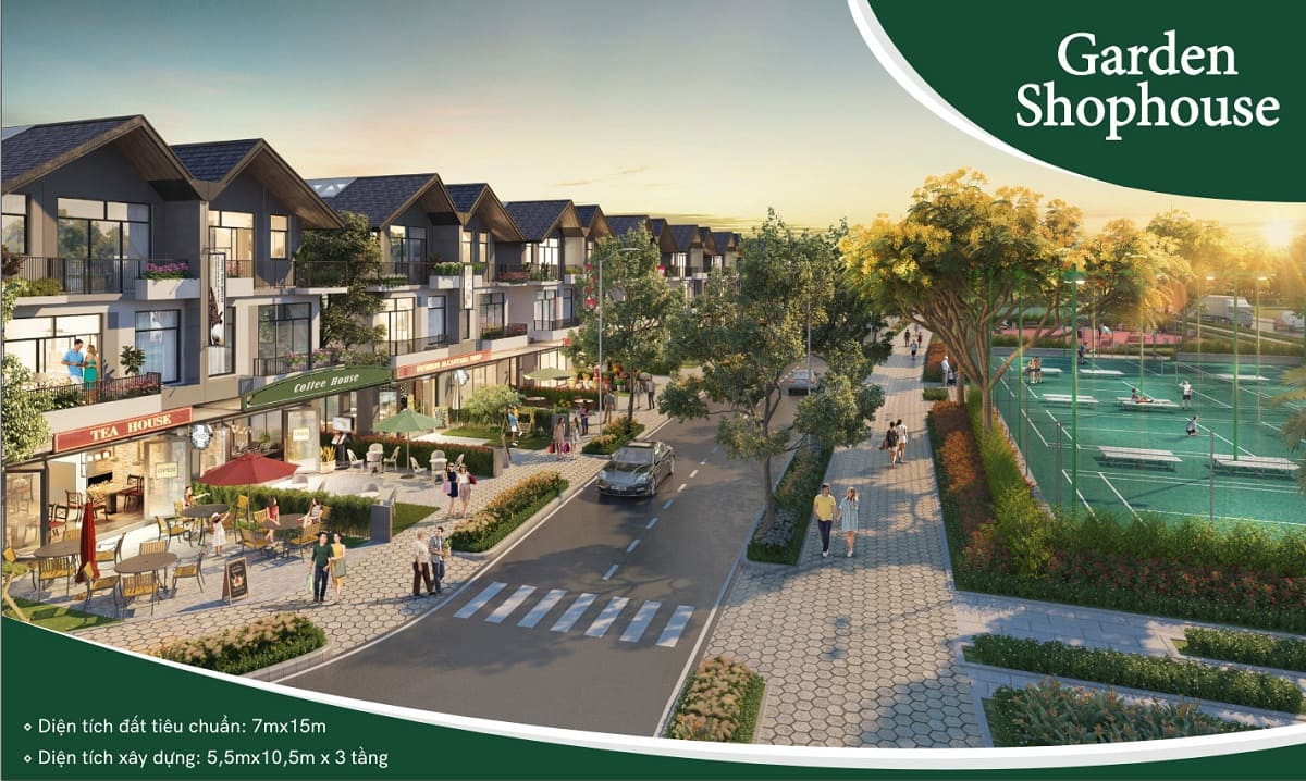 Phối cảnh Garden Shophouse