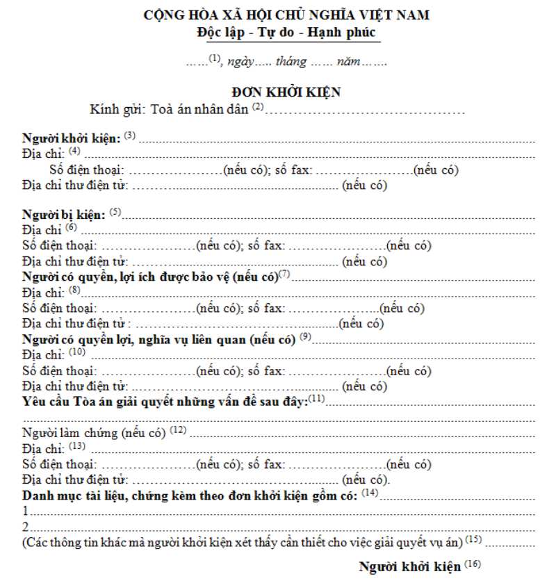 mau don kien doi lai dat