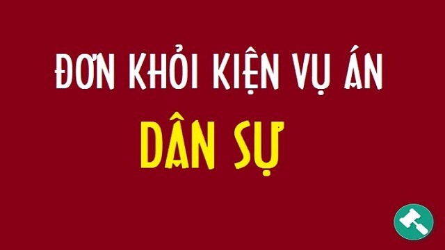 mau don khoi kien dan su