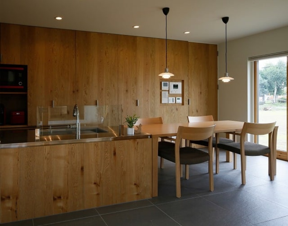 thiết kế nội thất chung cư gỗ tự nhiên