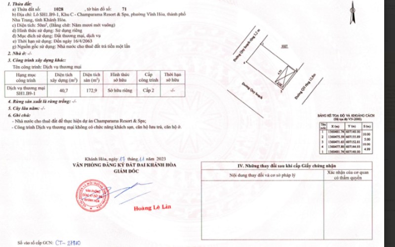 thủ tục pháp lý dự án libera nha trang