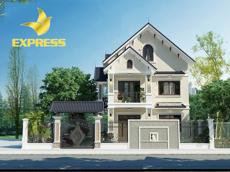 Ảnh 1: Biệt thự vườn 2 tầng mái thái là xu hướng thiết kế được nhiều người yêu thích. (Nguồn: Internet)