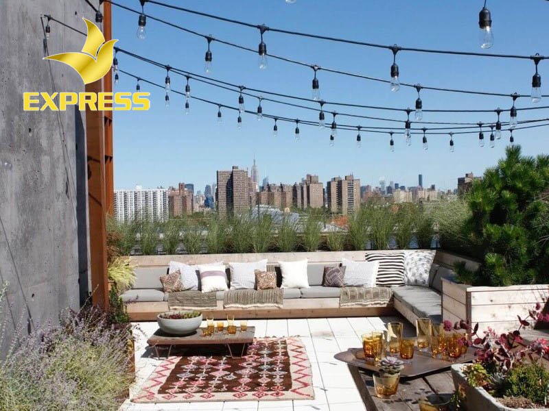 Ảnh 1: Không gian thoáng đãng, thoải mái trên tầng tum của một gia đình. (Nguồn: Internet)