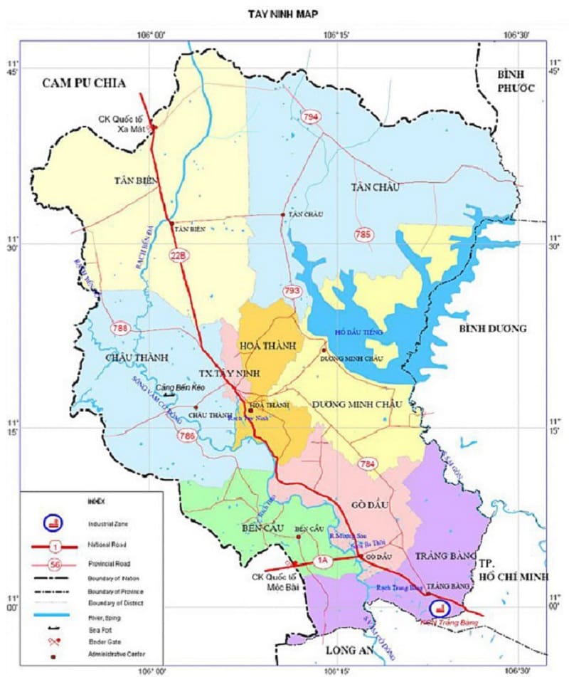 Bản đồ chi tiết các khu quy hoạch