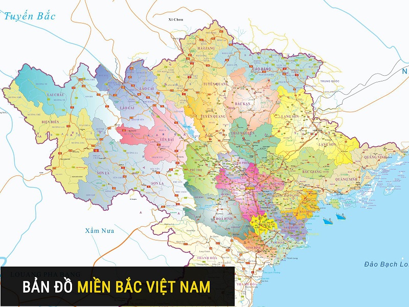 Bản đồ miền Bắc Việt Nam