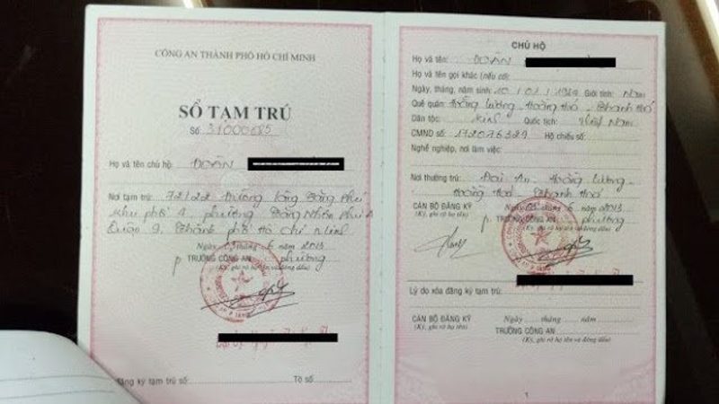 Các loại sổ tạm trú hiện hành là gì?