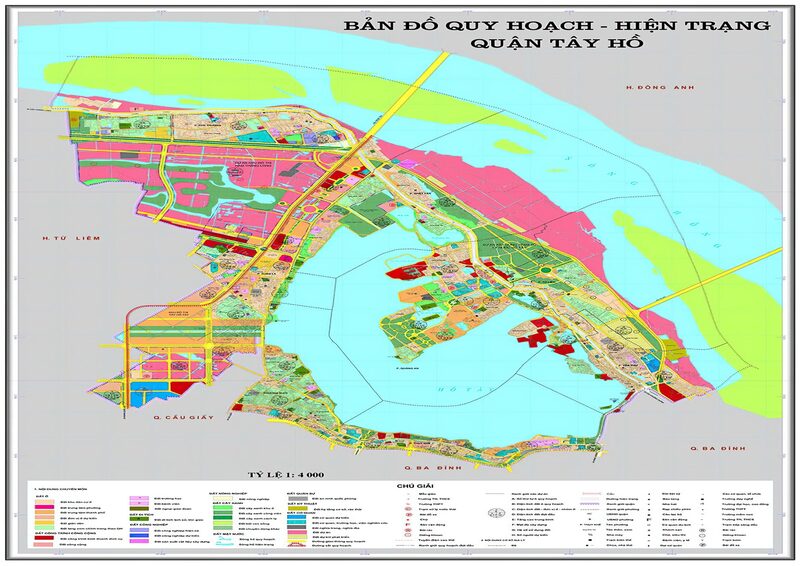 Cập nhập thông tin chi tiết về kế hoạch và bản đồ quy hoạch quận tây hồ