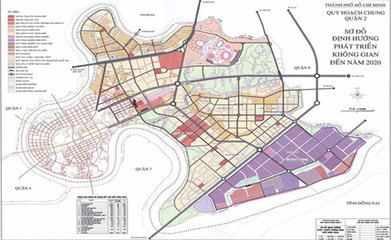Cập nhập thông tin quy hoạch quận 2 chính xác nhất