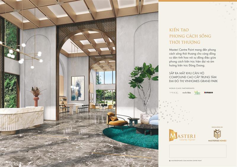 Thiết kế hiện đại của dự án Masteri Centre Point