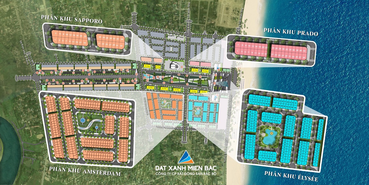 Chi tiết mặt bằng giai đoạn 1 sẽ triển khai xây dựng và mở bán của Sun Grand Boulevard