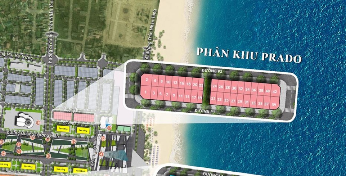 Chi tiết mặt bằng phân khu Prado