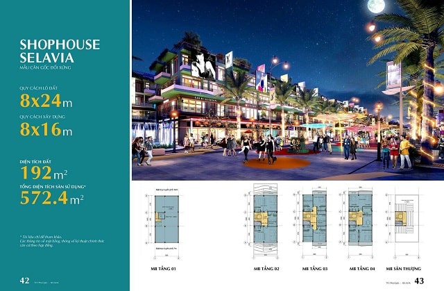 Chi tiết tầm nhìn trực diện Shophouse