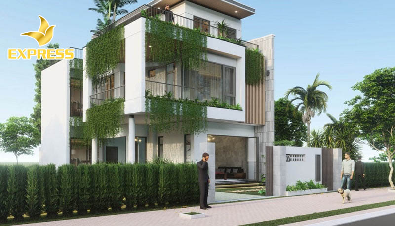 Có đa dạng mẫu biệt thự với kiểu mái bằng, mái ngói, mái chéo