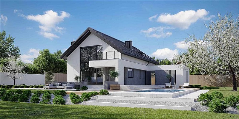 Công năng của ngôi nhà sẽ được sắp xếp tập trung