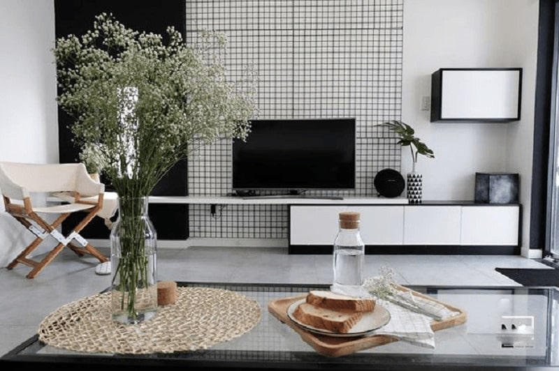 Điểm nhấn bởi màu trắng đen mới lạ hiện đại