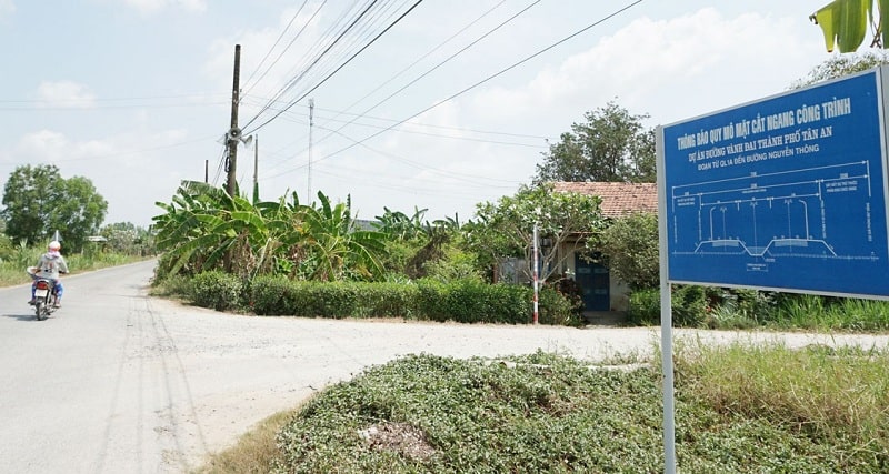 Đường vành đai Tân An trong giai đoạn đang thi công