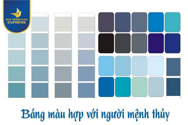 Mệnh thuỷ hợp với màu gì