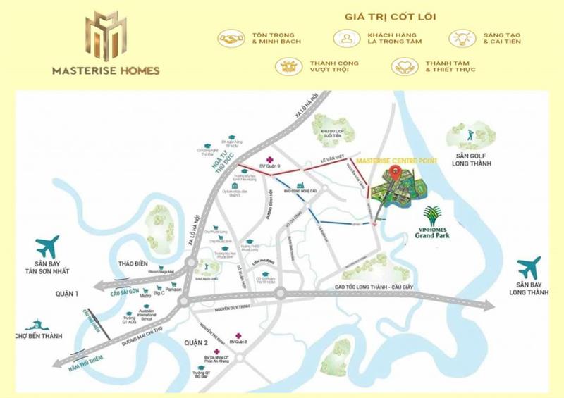 Vị trí vàng của Masteri Quận 9