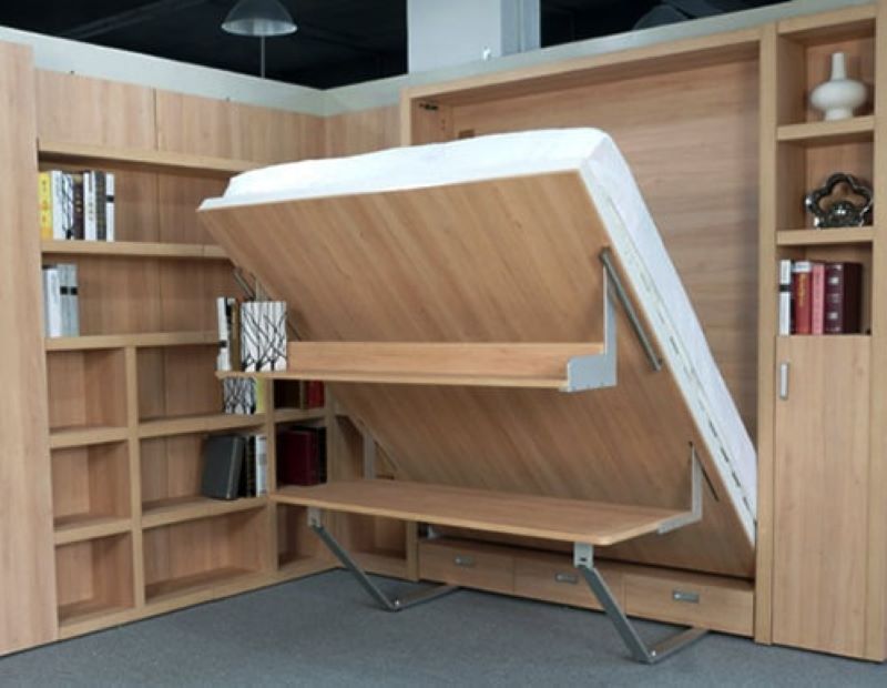 Giường gấp kết hợp bàn học dễ dàng sử dụng