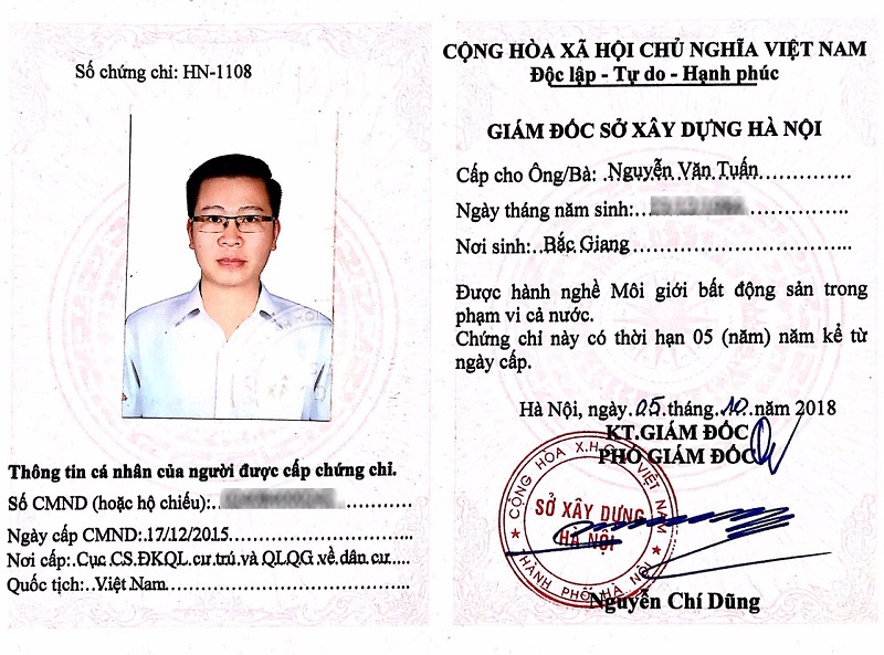 Học môi giới bất động sản là để bạn có chứng chỉ hành nghề